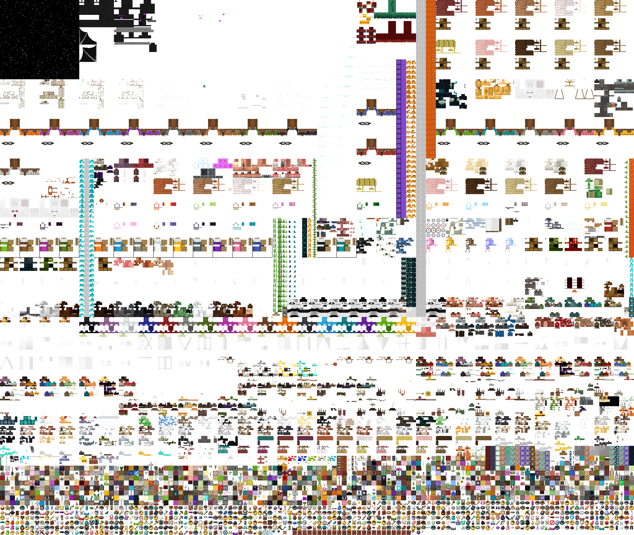 Minecraft block texture atlas